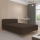 Cama estofada BRISBANE 110x200 cm castanha