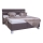 Cama estofada com arrumação integrada ALIS 180x200 cm sem colchão, castanha