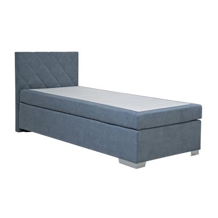 Cama estofada com colchão IDA 90 x 200 cm, azul