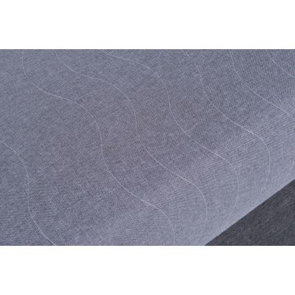 Cama estofada com espaço de arrumação JACOB XL, capacidade de carga 130 kg, 90x200 cm, cinzenta