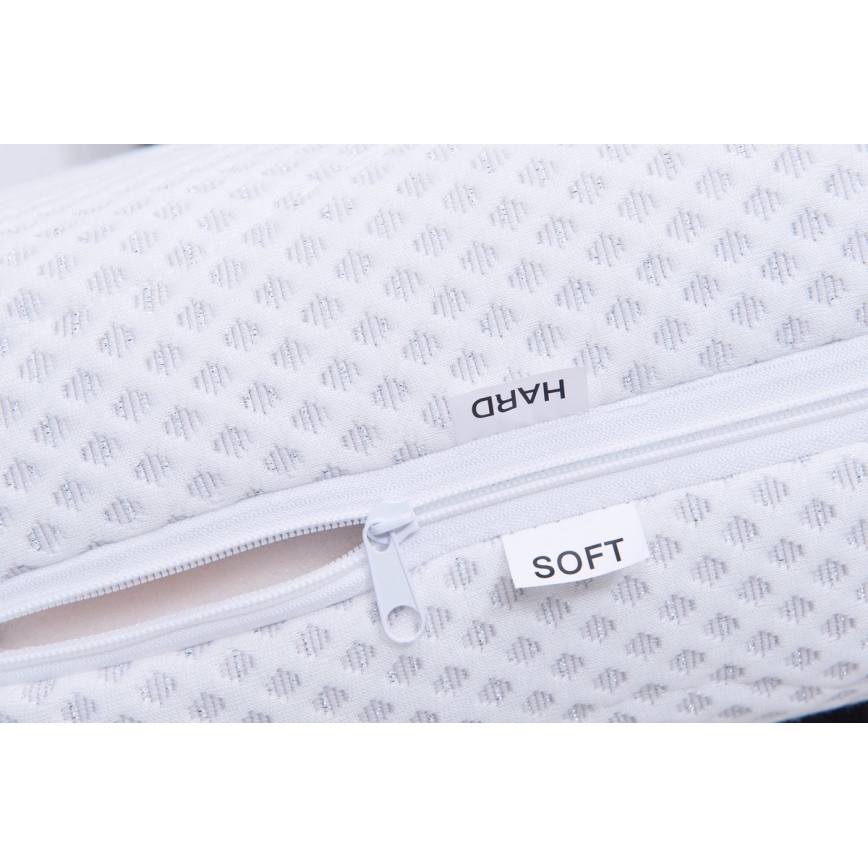 Cama estofada com espaço de arrumação MARIA PETITE 120x200 cm — sem colchão, cinzenta