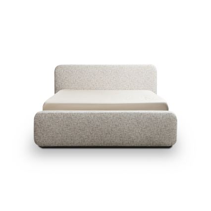 Cama estofada sem colchão LAJLA 180x200 cm bege