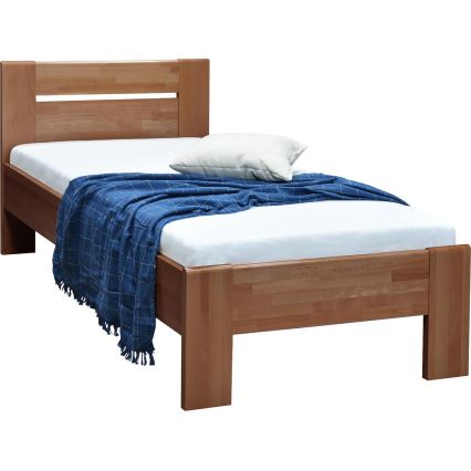 Cama individual AMBER 90x200 cm — cor ameixa