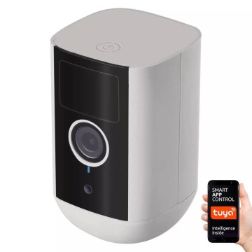 Câmara exterior inteligente com sensor de movimento GoSmart 5V 9600mAh IP65 Wi-Fi Tuya