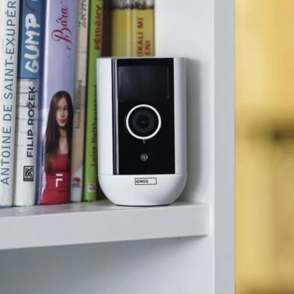 Câmara exterior inteligente com sensor de movimento GoSmart 5V 9600mAh IP65 Wi-Fi Tuya