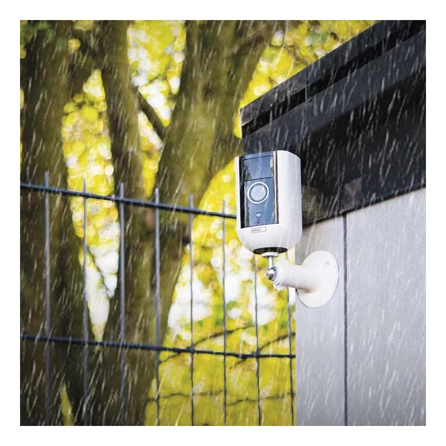 Câmara exterior inteligente com sensor de movimento GoSmart 5V 9600mAh IP65 Wi-Fi Tuya