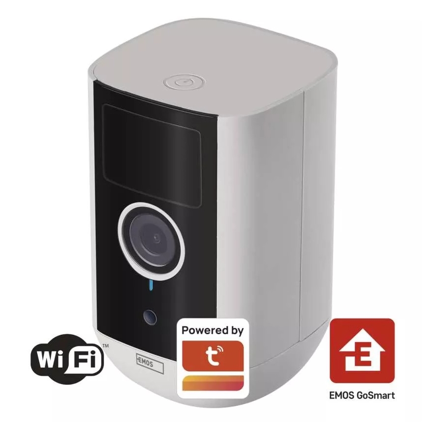 Câmara exterior inteligente com sensor de movimento GoSmart 5V 9600mAh IP65 Wi-Fi Tuya