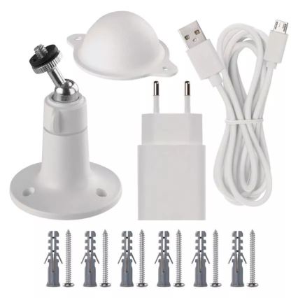 Câmara exterior inteligente com sensor de movimento GoSmart 5V 9600mAh IP65 Wi-Fi Tuya