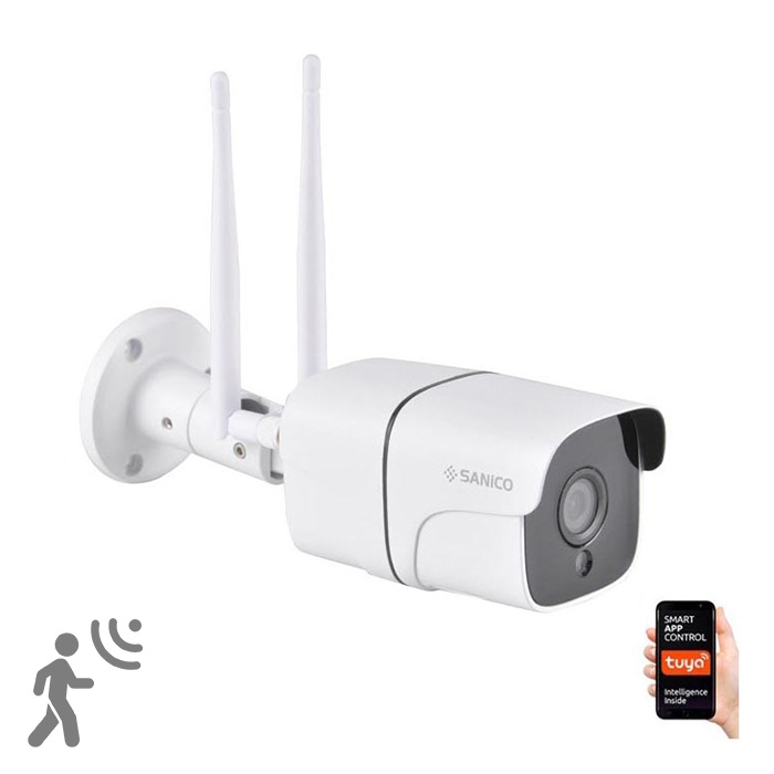 Câmara exterior inteligente COSMO LED/230V/Wi-Fi Tuya IP65