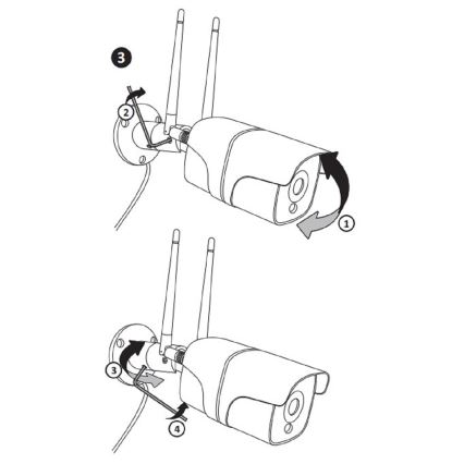 Câmara exterior inteligente COSMO LED/230V/Wi-Fi Tuya IP65