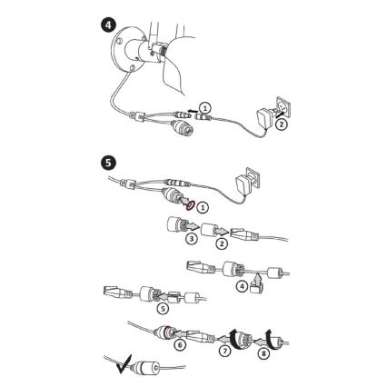 Câmara exterior inteligente COSMO LED/230V/Wi-Fi Tuya IP65