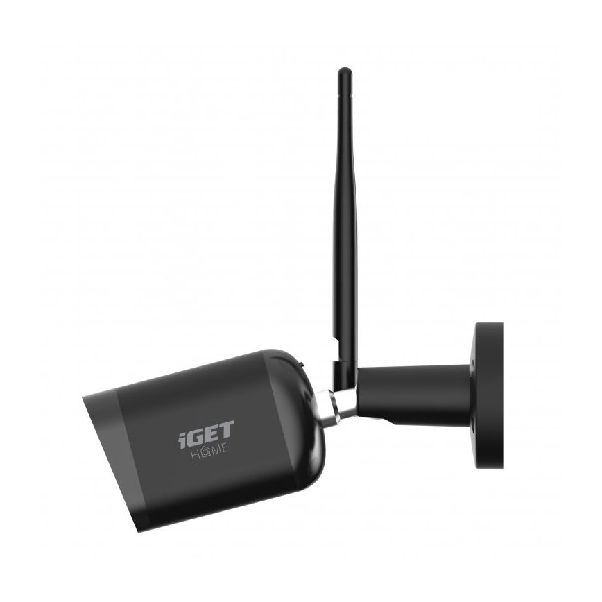 Câmara exterior inteligente com sensor Full HD 1080p 12V IP65 Wi-Fi Tuya preta
