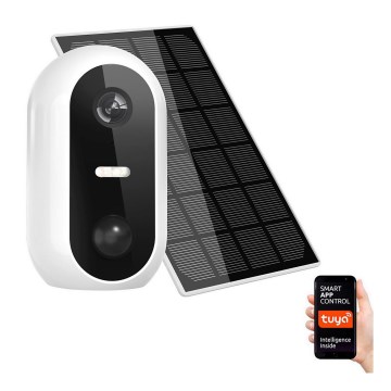 Câmara IP inteligente para exterior com painel solar 1080p Full HD 9600 mAh IP54 Wi-Fi Tuya