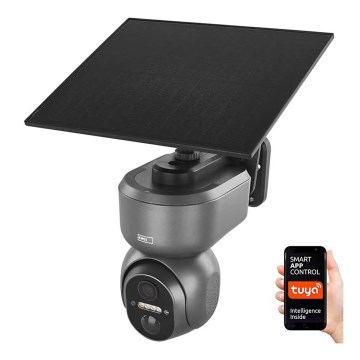 Câmara solar inteligente com sensor GoSmart — 4G/LTE, bateria 10400 mAh, 5V, IP65, compatível com Tuya