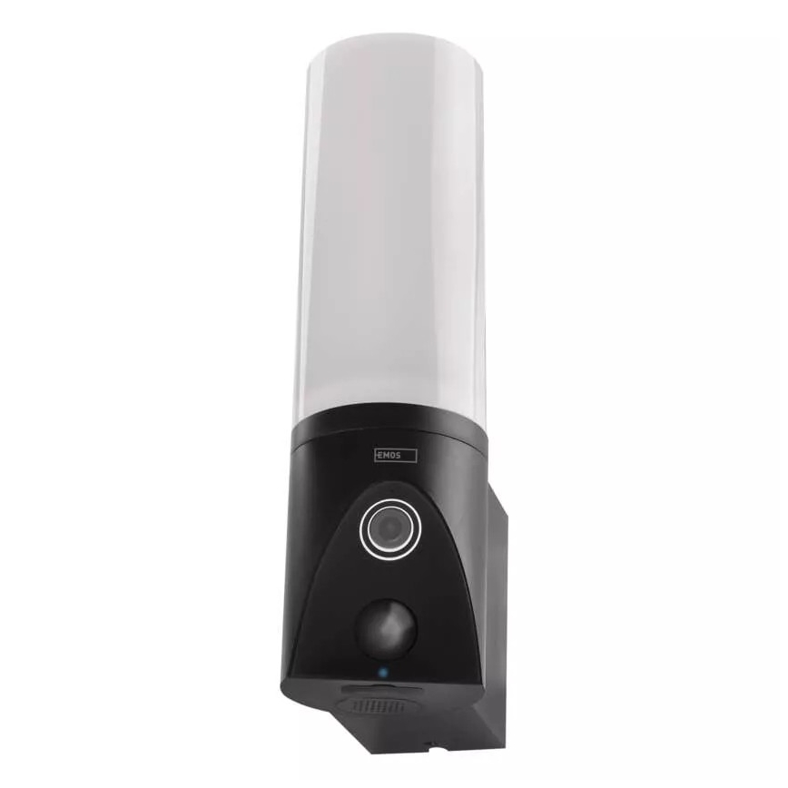 Câmara exterior inteligente LED com luz GoSmart LED/12W/230V 3200K IP65 Wi-Fi Tuya preta