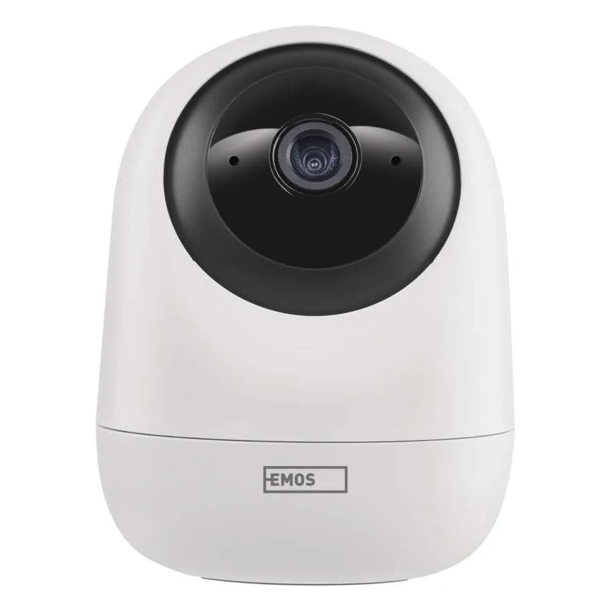 Câmara interna inteligente rotativa com sensor de movimento GoSmart 5V Wi-Fi Tuya branca