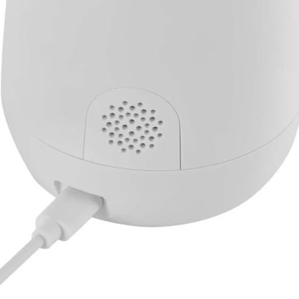Câmara interna inteligente rotativa com sensor de movimento GoSmart 5V Wi-Fi Tuya branca
