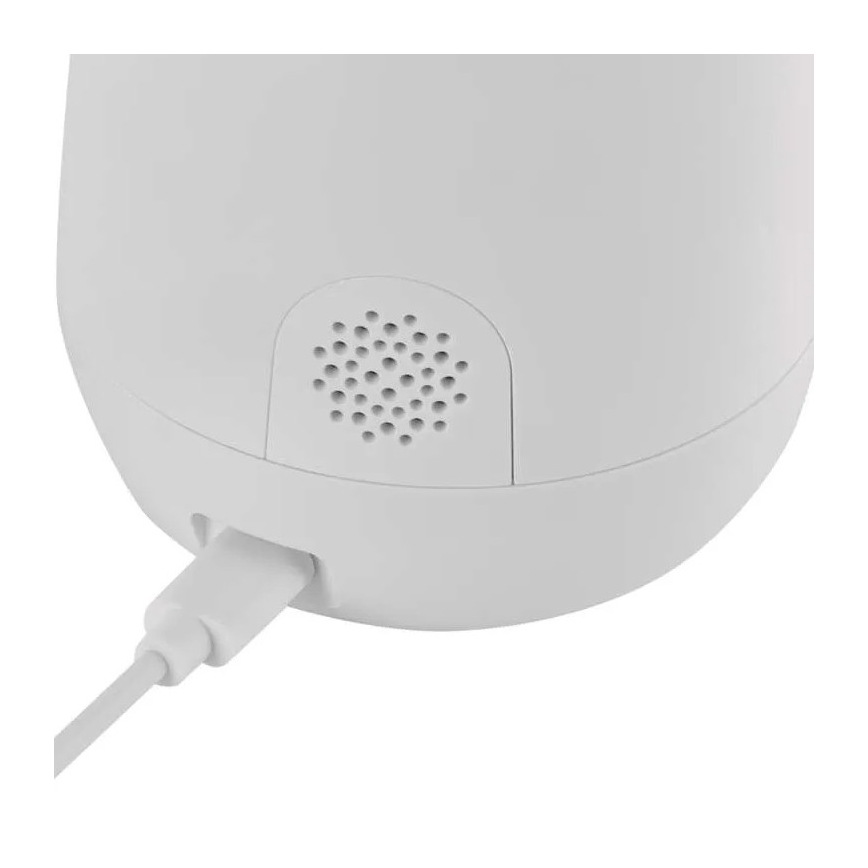 Câmara interna inteligente rotativa com sensor de movimento GoSmart 5V Wi-Fi Tuya branca