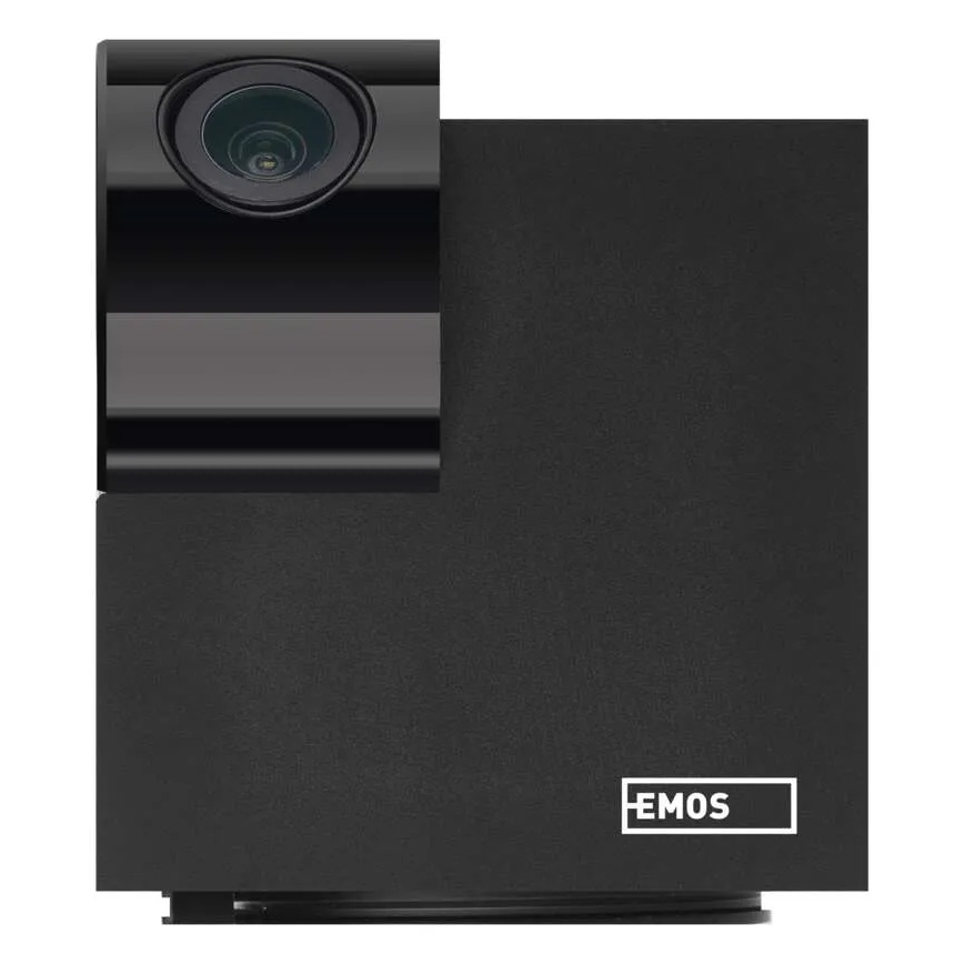 Câmara interna inteligente rotativa com sensor de movimento GoSmart 5V Wi-Fi Tuya preta