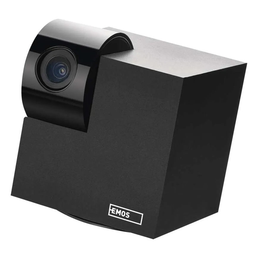 Câmara interna inteligente rotativa com sensor de movimento GoSmart 5V Wi-Fi Tuya preta