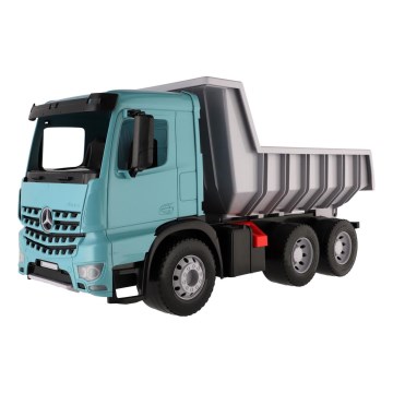 Camião basculante Mercedes GIGA TRUCKS 65 cm azul/cinzento