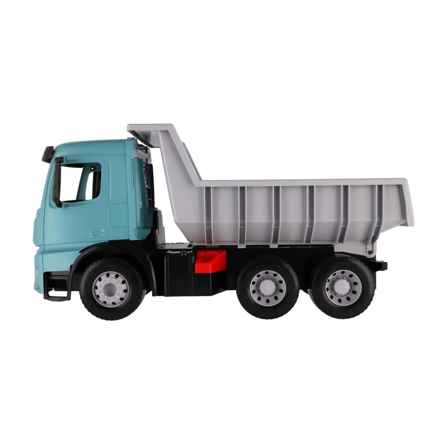 Camião basculante Mercedes GIGA TRUCKS 65 cm azul/cinzento