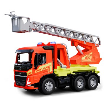 Camião de bombeiros Volvo com escada — 48 cm, laranja