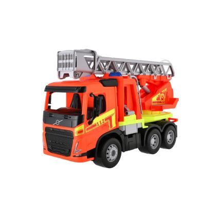 Camião de bombeiros Volvo com escada — 48 cm, laranja