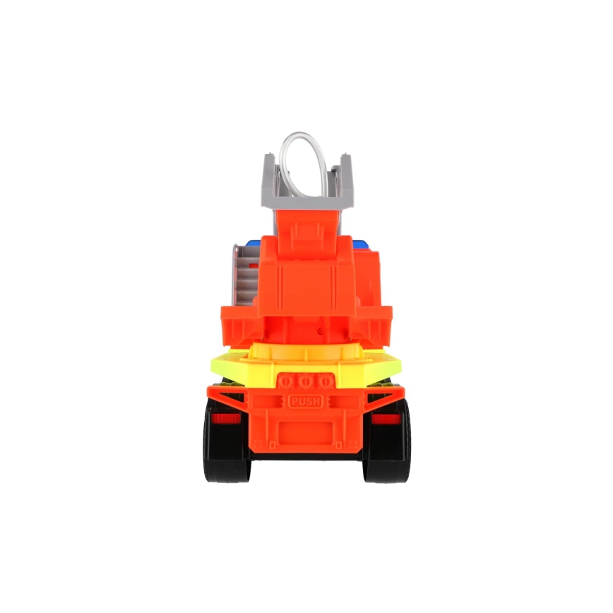 Camião de bombeiros Volvo com escada — 48 cm, laranja