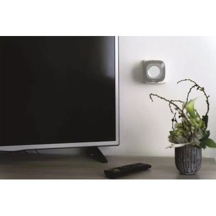 Campainha sem fios para tomada 230V + 1xCR2032 IP44 cinza