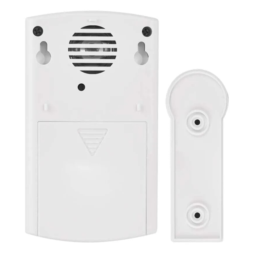 Campainha sem fios 3xAA/1xCR2032 IP44 branco/prateado