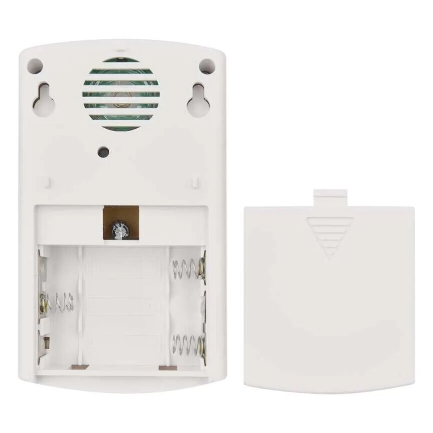 Campainha sem fios 3xAA/1xCR2032 IP44 branco/prateado