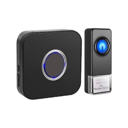 Campainha sem fios 3xAAA IP55 preta