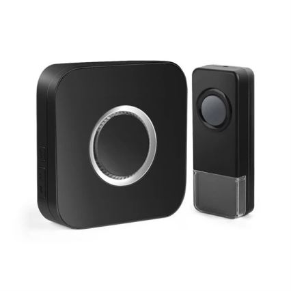 Campainha sem fios 3xAAA IP55 preta