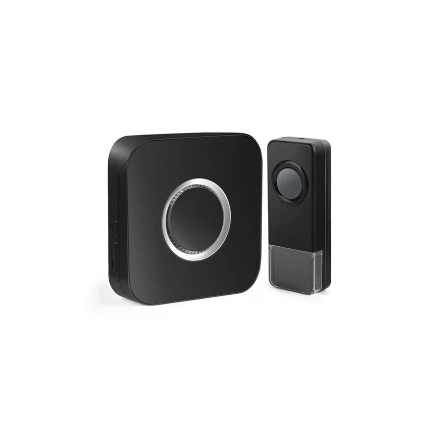 Campainha sem fios 3xAAA IP55 preta