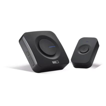 Campainha sem fios a pilhas 3xAAA IP56 preta