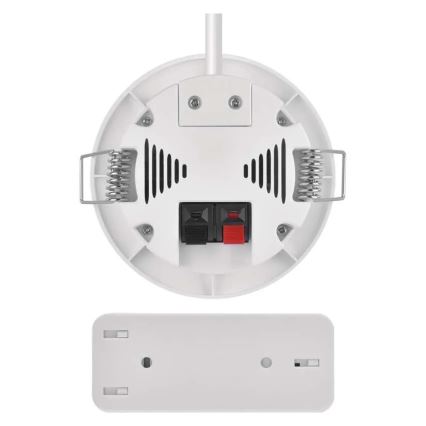 Campainha sem fios encastrada 230V + 1xCR2032 branca