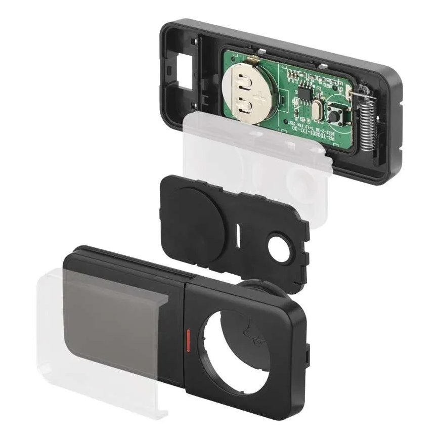 Campainha sem fios para tomada 230V + 1xCR2032 preta