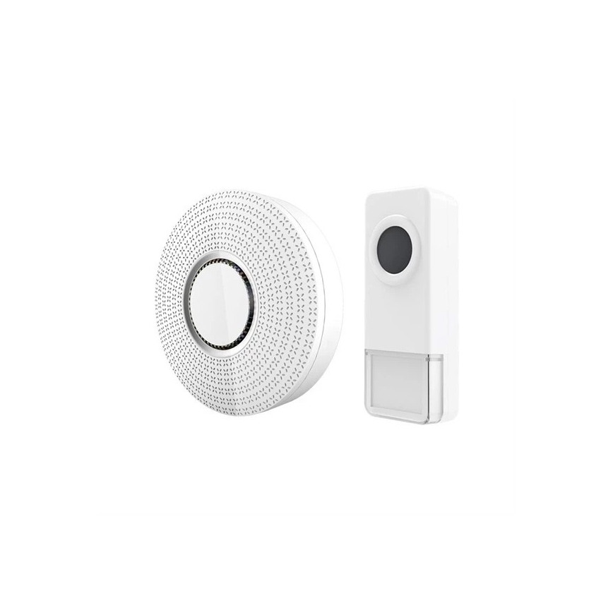 Campainha Sem Fios Plug-in 230V/1xA23 IP55 branco