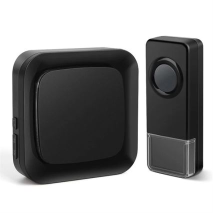 Campainha Sem Fios Plug-in 230V/1xA23 IP55 preto