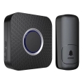 Campainha Sem Fios Plug-in cinético 230V preto