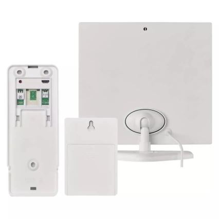 Campainha de vídeo sem fios com painel solar GoSmart 4400 mAh 3xAA IP44 Wi-Fi Tuya