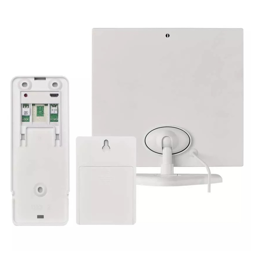 Campainha de vídeo sem fios com painel solar GoSmart 4400 mAh 3xAA IP44 Wi-Fi Tuya