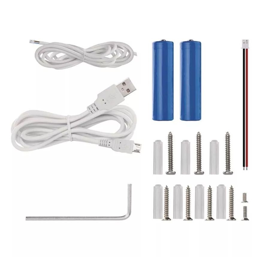 Campainha de vídeo sem fios com painel solar GoSmart 4400 mAh 3xAA IP44 Wi-Fi Tuya