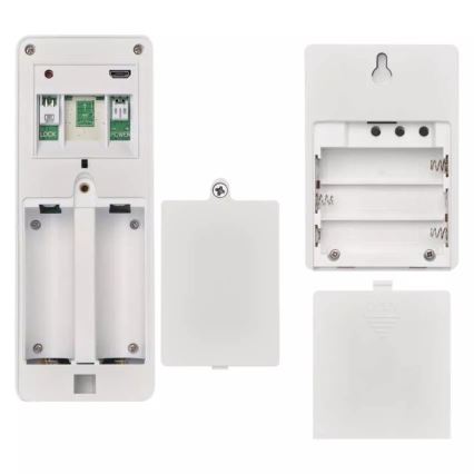 Campainha de vídeo sem fios com painel solar GoSmart 4400 mAh 3xAA IP44 Wi-Fi Tuya