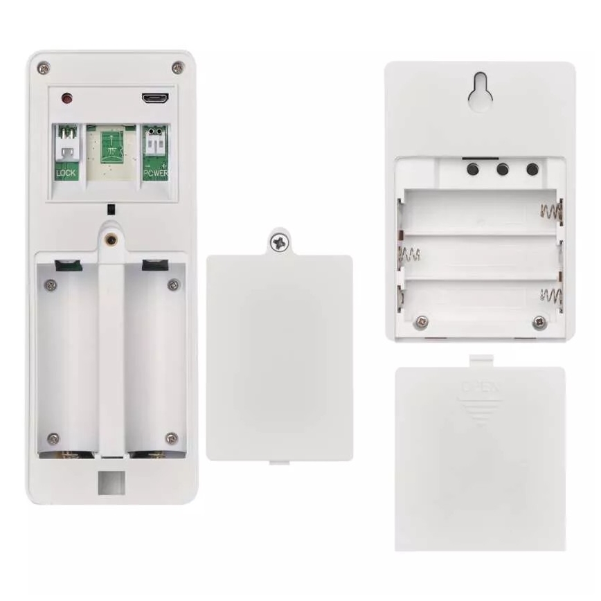 Campainha de vídeo sem fios com painel solar GoSmart 4400 mAh 3xAA IP44 Wi-Fi Tuya