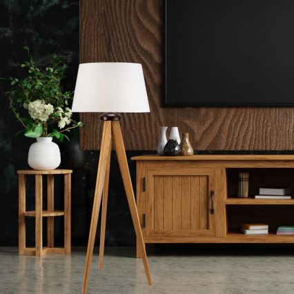 Candeeiro de chão AIDA 1xE27/60W/230V carvalho