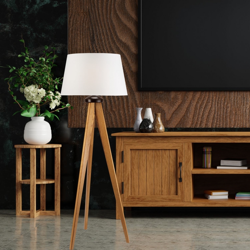 Candeeiro de chão AIDA 1xE27/60W/230V carvalho