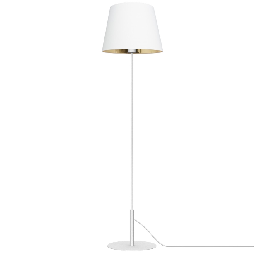 Candeeiro de chão ARDEN 1xE27/60W/230V branco/dourado