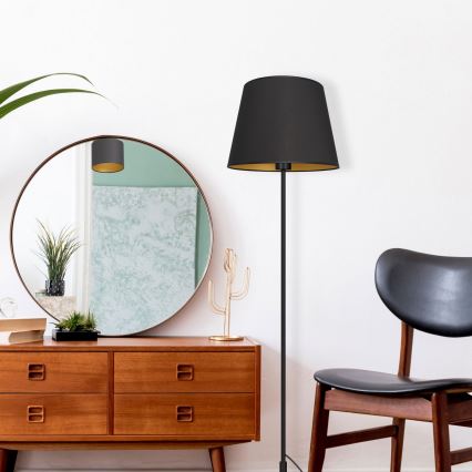 Candeeiro de chão ARDEN 1xE27/60W/230V preto/dourado